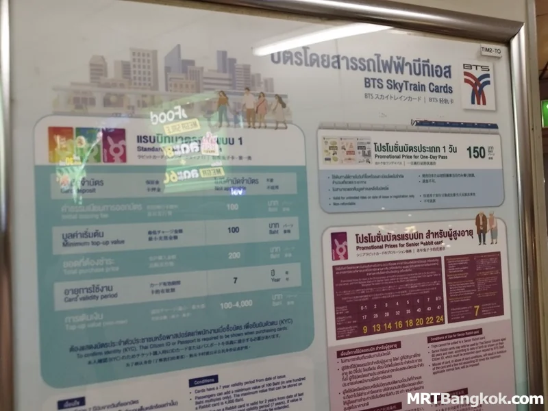 BTS Green Line Skytrain Cards