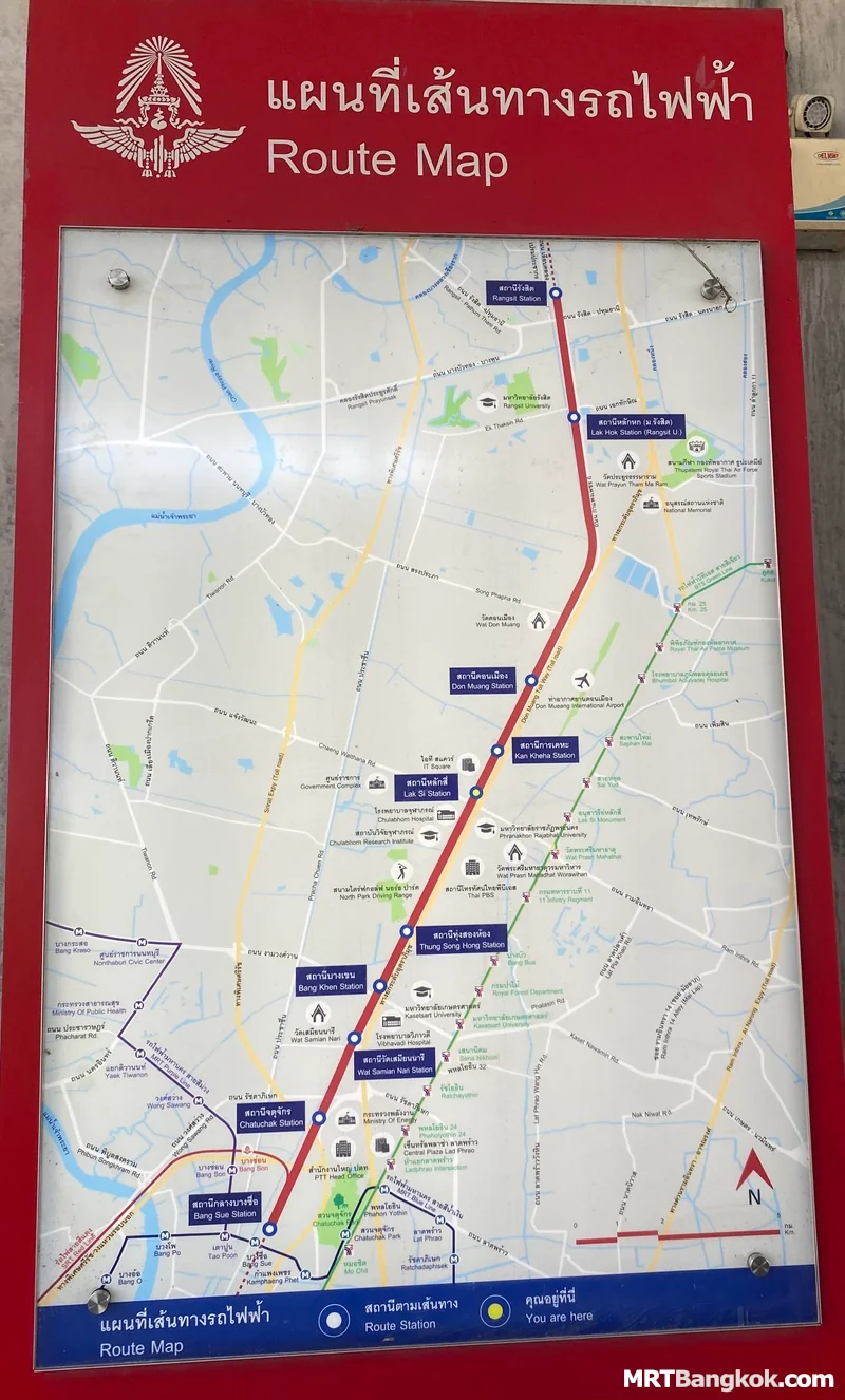 Bangkok SRT Red Line Map